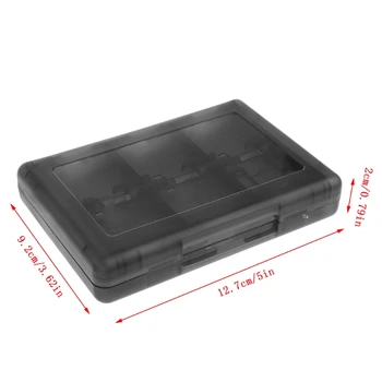 28-In-1 Black Žaidimo Kortelės Atveju Turėtojas Šovinių Laikymo Dėžutė, skirta nintendo DS, 3DS R91A