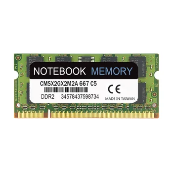 2GB DDR2 667MHz PC2-5300 DDR2 667 (240 PIN) SODIMM Laptop Memory,Notebook Nešiojamas Atminties Modulių,Remti Dual Channel 4G