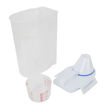 2kg Virtuvės Skaidri maisto išsaugojimo sandarios skardinės plastiko, su dangteliu matavimo puodeliai nešiojamų kibirą ryžių laikymo dėžutė