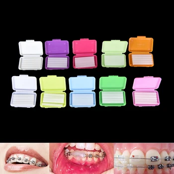 2Pack Dantų Ortodontija Orto Vaškas Mėtų Mišinio Kvapas Petnešos Laikiklis Gum IrritationTeeth Balinimo priemonės, Burnos Higienos Priemonė