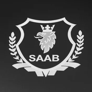 2vnt 3D Puikus metalo automobilių lipdukas Logotipas Ženklelis atveju Saab 93 95 Saab 9-3 9-5 900 9000 Reikmenys, Automobilių Stilius