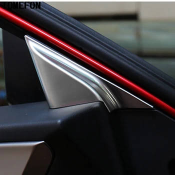 2vnt Automobilių Optikos Dėl Mazda 3 M3 Axela 2017 2018 ABS Matinis Auto Priekinio Lango Ramstis Interjero Vidinis Trikampio Dangčio Apdaila
