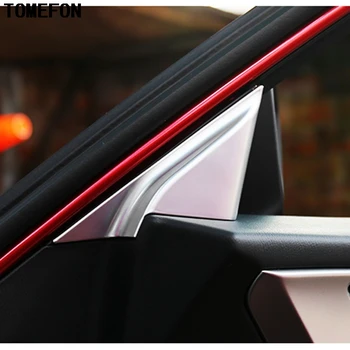 2vnt Automobilių Optikos Dėl Mazda 3 M3 Axela 2017 2018 ABS Matinis Auto Priekinio Lango Ramstis Interjero Vidinis Trikampio Dangčio Apdaila