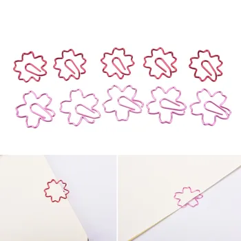 2vnt/daug sąvaržėlės Mielas Sakura sakura Gėlės Paperclips Įrašų, Knygų Žymekliai Planuotojai