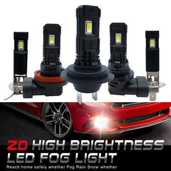 2vnt H7 LED Lempos, Super Šviesus, H8, H11 H1 H3 9006 LED Automobilio Rūko Žibintai 12V 24V 6000K Balta Vairuotojo Važiavimo Led Auto Automobilių
