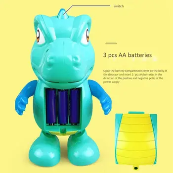 2vnt Muzikos, Šokių Animacinių filmų Elektros Robotas Vaikų Ugdymo, Vaikų Žaislams - Little Bear & Mažai Dinozaurų