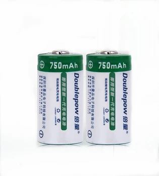 2VNT Originalus 3.7 V 750mAh CR123A 16340 įkrovimo baterija (akumuliatorius ličio baterija +16340 ličio baterija, 