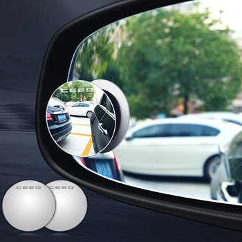 360 Laipsnių Rotable Taškus Turas aklojoje veidrodžių 304 nerūdijančio plieno, Automobilio galinio vaizdo Išgaubtu Veidrodžiu už Kia Ceed Rio k3 k5 Forte