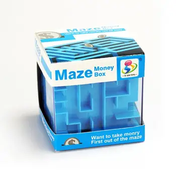 3D Cube Puzzle Labirintas Žaislas Piggy Bank Pinigų Banko Monetas talpinimo Vaikams, Žaislai, seifas Automatinė Indėlių Banknotų Kalėdų Dovana