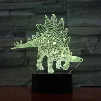 3d led lempos gyvūnų Naktį Šviesos dinozaurų Formos Naktiniai Lampen Vaikų, miegamojo apšvietimas, Patalpų Dekoro įrenginiai Touch Luminaria