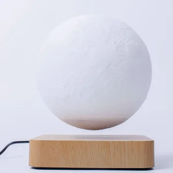 3D Magnetic Levitation Mėnulio Lempos Naktį Šviesos 2020 m. NAUJO dizaino Kūrybos Sukasi Led Mėnulis Plūduriuojantis Lempa Namų Puošybai Atostogų