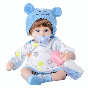 45cm Vinilo Modeliavimas Atgimimo Lėlė Baby Minkštos Guminės Lėlės Mados Vakarų Stiliaus Kūdikių Ankstyvojo Ugdymo Žaislas Gimtadienio dovana