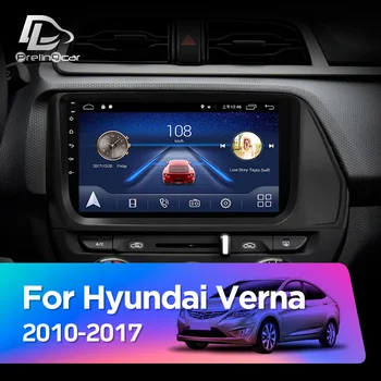 4G Lte Android10.0 Automobilio multimedia navigacijos sistema GPS DVD grotuvas Hyundai Verna 2010-2017 metų IPS ekranas, Radijas stereo