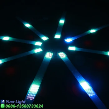 4Pcs/Daug RGB 3IN1 LED Juosta DMX Strobe Sienos Plovimo Šviesa DMX512 384Pcs Veikia Arklio DJ Disco Šalies Klubas Strobe Plauti Sienos Žiburiai