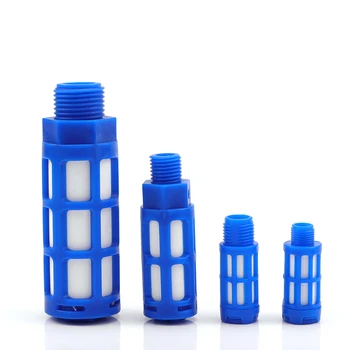 5 nds plástico neumática silenciador aire pabėgti rápido silenciador absorberio el ruido reducir filtro 1/8 