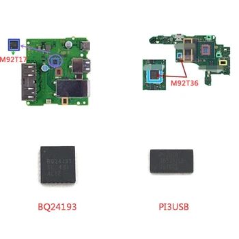 50 vnt N-Perjungti Vaizdo plokštė galia IC M92T36 Baterijos Įkrovimo IC Chip M92T17 Garso ir Vaizdo Kontrolės IC BQ24193/PI3USB Lustas