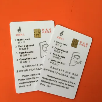 500 vnt Fudan4428 PVC Plastiko Balta Viešbutis Klavišą Smart Card