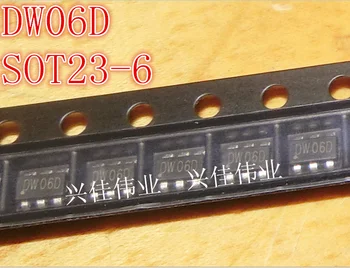500PCS/DAUG Naujų DW06D SOT23-6 Dviejų-in-Vieną Ličio Bateriją Apsaugos IC Mikroschemoje
