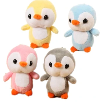50PCS Mielas 4Colors Pasirinkimas - Mažai 10CM Pingvinas Pliušinis Lėlės , Įrašykite Žavesio Įdaryti Vestuvių Dovana Žaislas