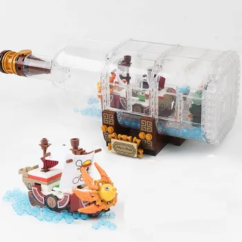568pcs Vienos Vienetų Valtys Tūkst. Saulėtas Piratų Laivai Luffy Blokai Modelis Techinc Idėja Duomenys Statybinės Plytos Vaikams, Žaislai, Dovanos