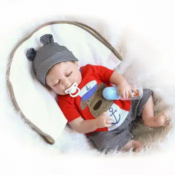 57CM Lėlės reborn Visą silikono kūno realus atgimsta kūdikių mergaitės berniukai miega lėlės vonia lėlės vaikams dovanos bebe žaislai bonecas