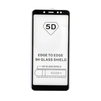 5D Lenktas Visiškai Padengti Grūdinto Stiklo Xiaomi Redmi 5 Pastaba Pro Screen Protector Kino sFor Xiaomi Redmi 5 Pastaba Pro Visą Klijai Stiklo