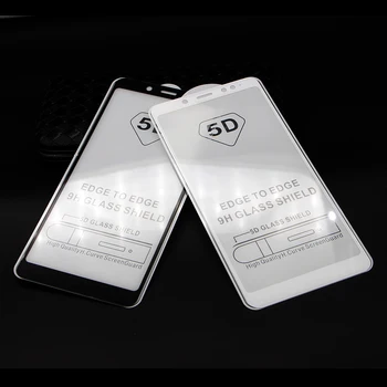 5D Lenktas Visiškai Padengti Grūdinto Stiklo Xiaomi Redmi 5 Pastaba Pro Screen Protector Kino sFor Xiaomi Redmi 5 Pastaba Pro Visą Klijai Stiklo