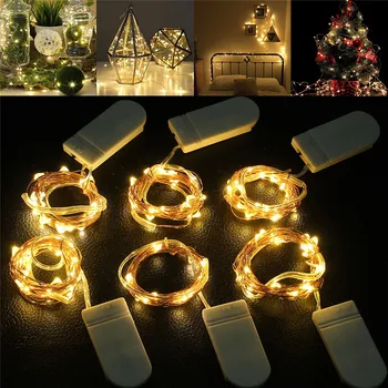 5M 3M 2M 1M LED String Žiburiai Kalėdų, Naujųjų Metų Šaliai Vestuvių Namų Puošybai Foto Įrašą Turėtojas Pasakų Žibintai, Baterija