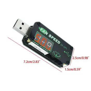 5V 5W USB Ventiliatorius Gubernatorius Greičio Reguliatorius Reguliatorius Laikmatis LED Tamsos Modulio Įtampa Reguliuojamas Aušinimo Su 