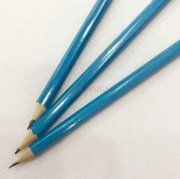 5vnt 19cm mėlyna šešiakampis gumos patarimas aštrus pieštukas