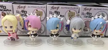 5vnt/set Japonija, Anime, Gyvenimas kitame pasaulyje nuo nulio figūrėlių, įvairių spalvų 5cm žaislų kolekcija seksualus modelis lėlės