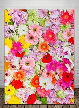 5x7ft popieriaus gėlių fonas vestuvių Kompiuterį, Spausdinami Fotografijos Fonas