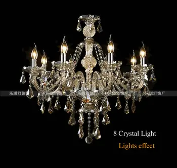 6-18 žibintai Šiuolaikinės mados LED Šviestuvo aukso kristalų lempos K9 kristalų liustra šviesos mados kristalų liustra apšvietimo