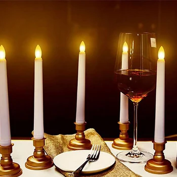 6 VNT. LED Žvakių Šviesos, Naudojami Vestuvių, Gimtadienio Bažnyčios Šalis Dekoro Baterija