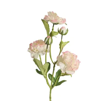 60cm Dirbtinės Gėlės, Bijūnai Ryškus Artificiales Netikras Šilkas Rose Nuotakos Vestuvių Gėlių Dekoras Vainikas Liaukos Foto Rekvizitai Namų Dekoro