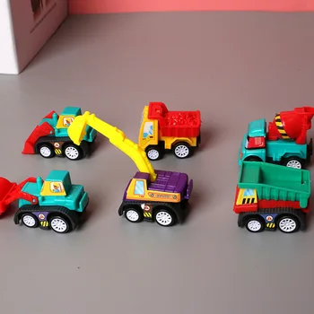 6pcs/set Vaikų Automobilių Imituoti Švietimo Priekaba Žaislas Vaikams Inercijos Sunkvežimių Gaisro Taksi Modelį, Vaikai Mini Automobilių Vaikams Berniukams Dovana