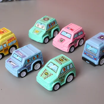 6pcs/set Vaikų Automobilių Imituoti Švietimo Priekaba Žaislas Vaikams Inercijos Sunkvežimių Gaisro Taksi Modelį, Vaikai Mini Automobilių Vaikams Berniukams Dovana