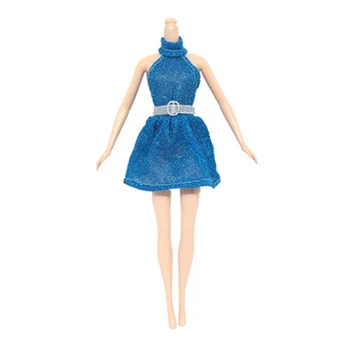 6sets Mados Lėlės Priedai Spalvinga Komplektus Drabužius Barbie Lėlės Trumpos Suknelės 1/6 BJD Doll House Lėlės Drabužių Rinkinys