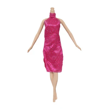 6sets Mados Lėlės Priedai Spalvinga Komplektus Drabužius Barbie Lėlės Trumpos Suknelės 1/6 BJD Doll House Lėlės Drabužių Rinkinys