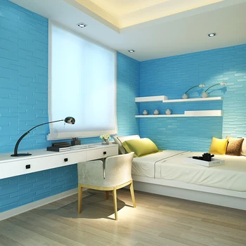 70*77cm lipnios kūrybos plytų 3d tapetų kambarį miegamojo dekoratyviniais minkštas neperšlampamas modeliavimas siena lipdukas