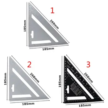7inch Trikampis Valdovas Aliuminio Lydinio Kampas Matlankis Greitis Metriniai /Imperiniai