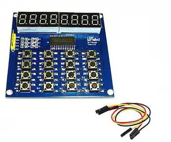 8 Bitų Skaitmeninis LED vamzdžių Modulis Klaviatūros Skenavimo ir atvaizdavimo Modulis TM1638 MCU electronics 