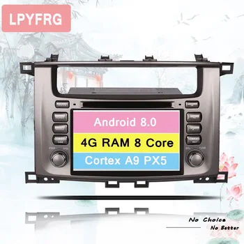 8 Core android 10.0 Automobilio Stereo Land Cruiser 100 LC100 Lexus LX470 Autoradio RDS GPS Glonass Navigacijos 3/4G, WiFi, Stereo Dvd
