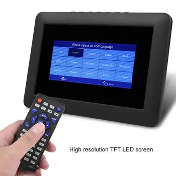 9 colių LED TV Nešiojamas Mini Mobilusis Skaitmeninės Televizijos Rėmimo USB TF Kortelę Built-in Baterija 800mah DVB DVB-T2/ISDB-T/ATSC Signalas