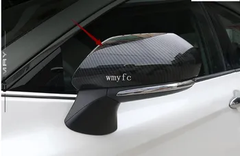 ABS Šoninės Durys Galinio vaizdo Veidrodėlis Padengti Apdaila Toyota Camry 2018 Anglies Pluošto Spalvos Automobilį Durų Pusės Galinio vaizdo Išoriniai Veidrodėliai