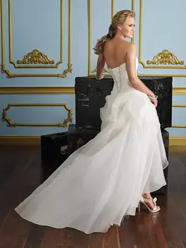 AIJINGYU 2020 m. 2021 m. V-kaklo naujų karšto pardavimo pigūs kamuolys suknelė nėriniai atgal oficialų nuotakos suknelės, vestuvių suknelė FU205