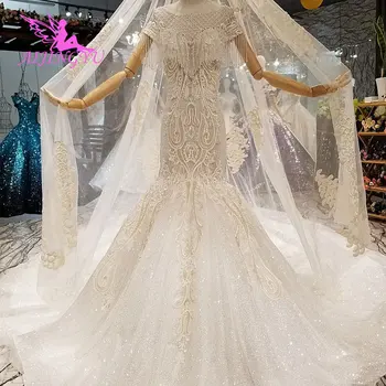 AIJINGYU Puikus Vestuvių Suknelės Plius Dydžio Patvirtinimo Nuotakos Dušas Iliuzija Nėrinių Hangzhou Suknelė Vestuvių Suknelė 2 In 1
