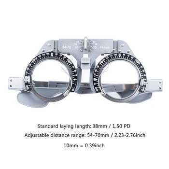 Akiniai Optometry PD Reguliuojamas 54-70mm Tyrimo Rėmo Mokinių Atstumas Optinis Objektyvas Gryno Titano uždėti rėmelį