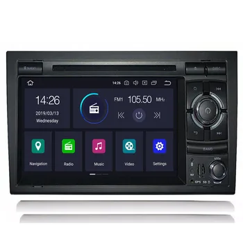 Android 10.0 Automobilių Radijo DVD Multimedijos Grotuvas Stereo Audi A4 2002 -- 2008 B5 B6 B7 GPS AutoRadio Navigacija galvos Vienetas