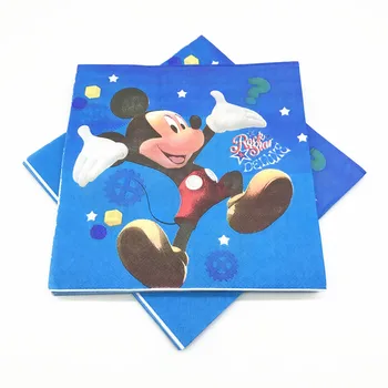 Animacinių Filmų Disney Mickey Mouse Temą Vaikų Naudai Gimtadienio Pack Atveju Šalis, Puodeliai, Plokštės Kūdikių Dušas, Vienkartiniai Indai, Reikmenys
